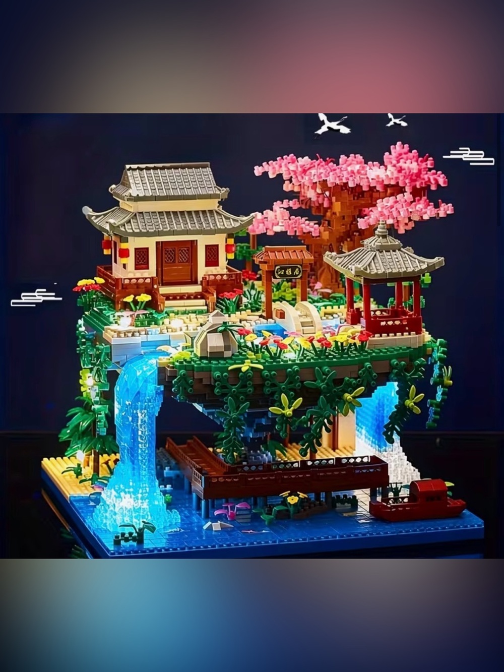 3320 PCS Blocks Tree House Diamond Building Garden Architecture Waterfall
NO BOX